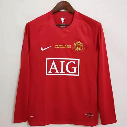 Manchester United 2008 Champions League Final Home Retro Jersey